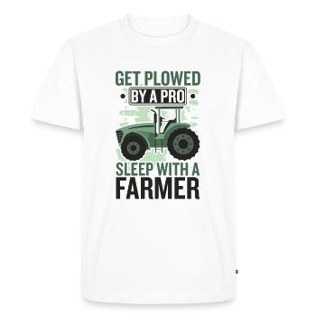 Agriculture agriculture fermière paysanne - T-shirt Premium bio Homme - blanc - Devant - Nico (187cm)