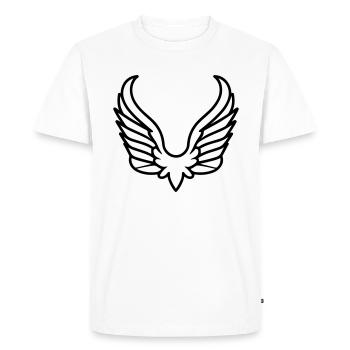 Ailes d'ange - T-shirt Premium bio Homme - blanc - Devant - Nico (187cm)