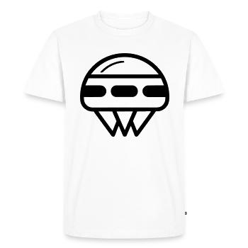 soucoupe volante - T-shirt Premium bio Homme - blanc - Devant - Nico (187cm)