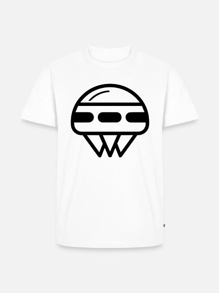flying saucer - Men's Premium Organic T-Shirt - white