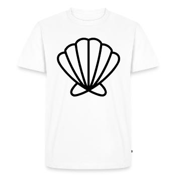 Coquillage - T-shirt Premium bio Homme - blanc - Devant - Nico (187cm)