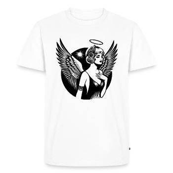 Ange Ange Gardien - T-shirt Premium bio Homme - blanc - Devant - Nico (187cm)