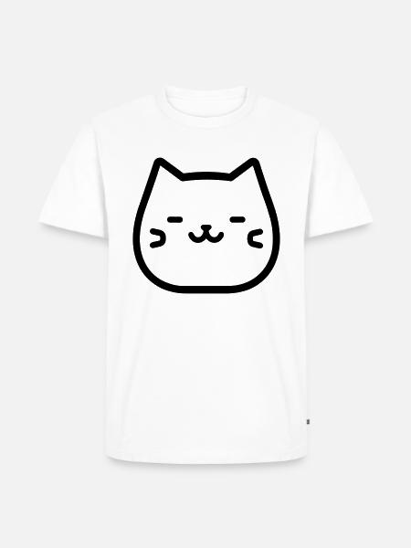 cat - Men's Premium Organic T-Shirt - white