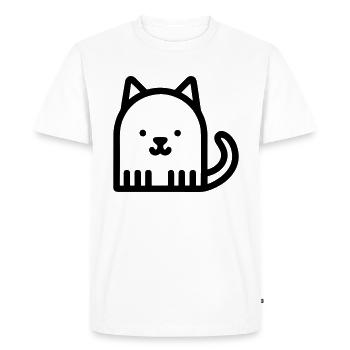 kitten - Men's Premium Organic T-Shirt - white - Front - Nico (187cm)