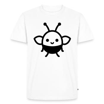 Bee - Men's Premium Organic T-Shirt - white - Front - Nico (187cm)