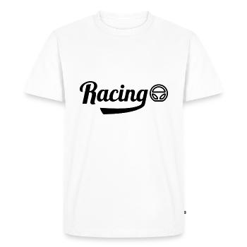 Motorsport - T-shirt Premium bio Homme - blanc - Devant - Nico (187cm)