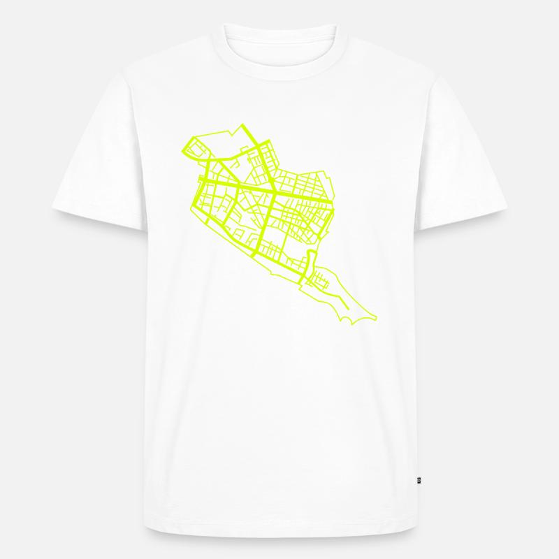 Friedrichshain Berlin - Männer Premium Bio T-Shirt - Weiß