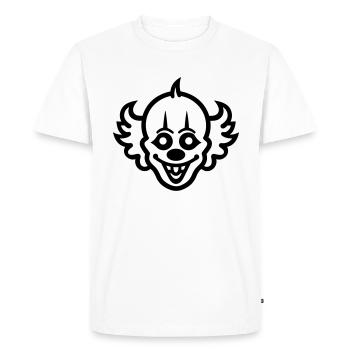 Clown - T-shirt Premium bio Homme - blanc - Devant - Nico (187cm)