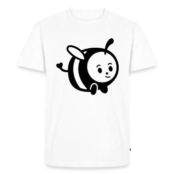 Bee - Men's Premium Organic T-Shirt - white - Front - Nico (187cm)