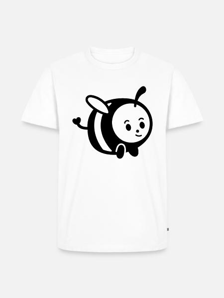 Bee - Men's Premium Organic T-Shirt - white