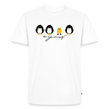 yourself - T-shirt Premium bio Homme - blanc - Devant - Nico (187cm)