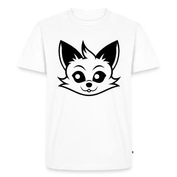 Fox - Men's Premium Organic T-Shirt - white - Front - Nico (187cm)