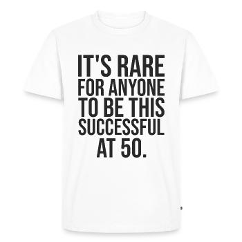 50 ans performant cadeau anniversaire 50 ans - T-shirt Premium bio Homme - blanc - Devant - Nico (187cm)