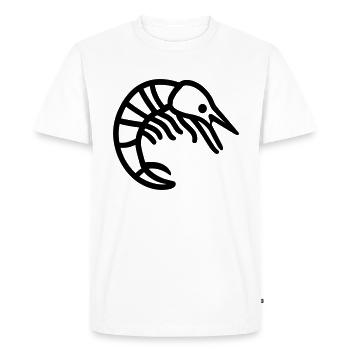 Shrimp - Men's Premium Organic T-Shirt - white - Front - Nico (187cm)
