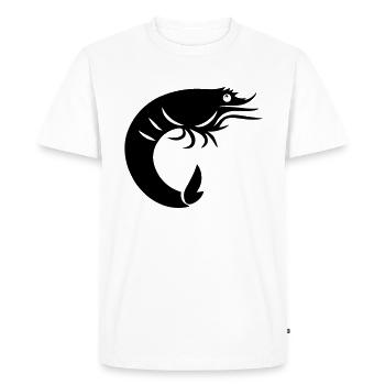 Shrimp - Men's Premium Organic T-Shirt - white - Front - Nico (187cm)