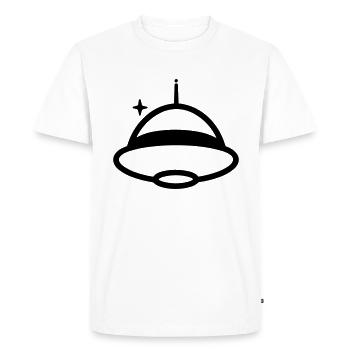 soucoupe volante - T-shirt Premium bio Homme - blanc - Devant - Nico (187cm)