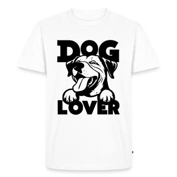 Dog Lover Design - Men's Premium Organic T-Shirt - white - Front - Nico (187cm)