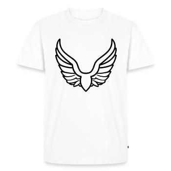 Ailes d'ange - T-shirt Premium bio Homme - blanc - Devant - Nico (187cm)