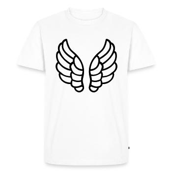 Ailes d'ange - T-shirt Premium bio Homme - blanc - Devant - Nico (187cm)