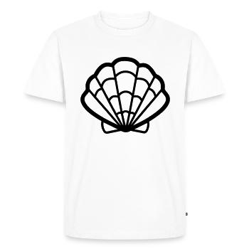 Coquillage - T-shirt Premium bio Homme - blanc - Devant - Nico (187cm)