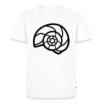 Coquillage - T-shirt Premium bio Homme - blanc - Devant - Nico (187cm)