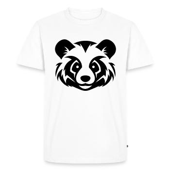 panda roux - T-shirt Premium bio Homme - blanc - Devant - Nico (187cm)