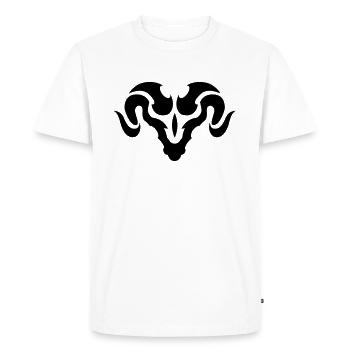ram - Men's Premium Organic T-Shirt - white - Front - Nico (187cm)