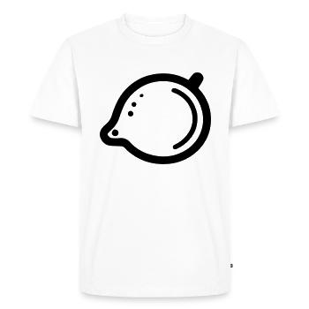 Lemon - Men's Premium Organic T-Shirt - white - Front - Nico (187cm)