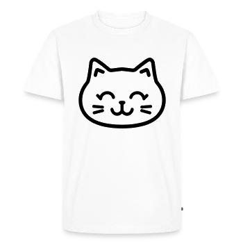 kitten - Men's Premium Organic T-Shirt - white - Front - Nico (187cm)