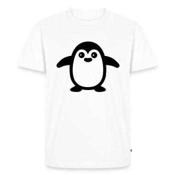 Pingouin - T-shirt Premium bio Homme - blanc - Devant - Nico (187cm)