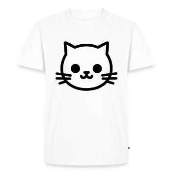 Kitten - Men's Premium Organic T-Shirt - white - Front - Nico (187cm)