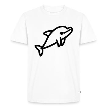 dauphin - T-shirt Premium bio Homme - blanc - Devant - Nico (187cm)