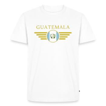 I Love Guatemala, Style Design T-Shirt - Men's Premium Organic T-Shirt - white - Front - Nico (187cm)