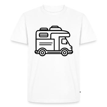 Motorhome - Men's Premium Organic T-Shirt - white - Front - Nico (187cm)