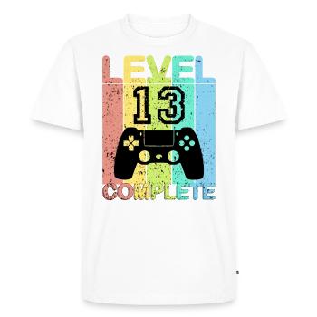 13 anniversaire - Cadeau pour 13 ans - T-shirt Premium bio Homme - blanc - Devant - Nico (187cm)