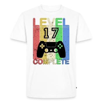 17 anniversaire - Cadeau de 17 ans - T-shirt Premium bio Homme - blanc - Devant - Nico (187cm)