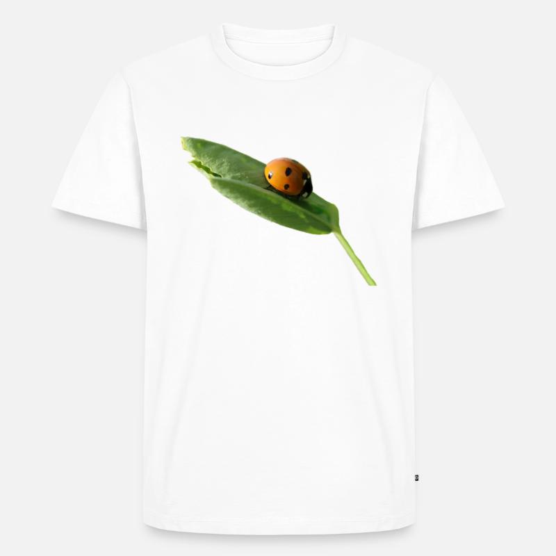 Lucky beetle ladybug without text - Men's Premium Organic T-Shirt - white