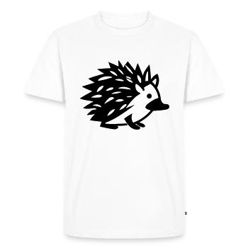 Hérisson - T-shirt Premium bio Homme - blanc - Devant - Nico (187cm)