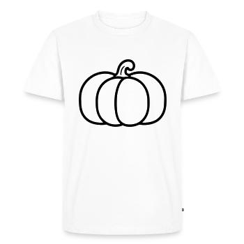pumpkin - Men's Premium Organic T-Shirt - white - Front - Nico (187cm)