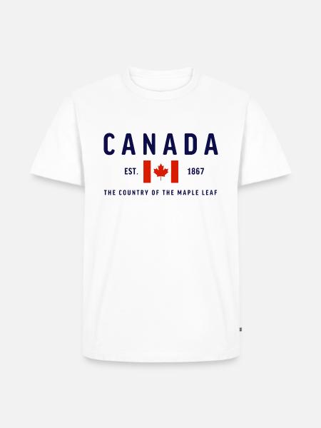 Canada Est 1867 Classic - Men's Premium Organic T-Shirt - white