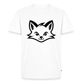 Fox - Men's Premium Organic T-Shirt - white - Front - Nico (187cm)