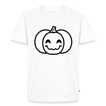 citrouille - T-shirt Premium bio Homme - blanc - Devant - Nico (187cm)