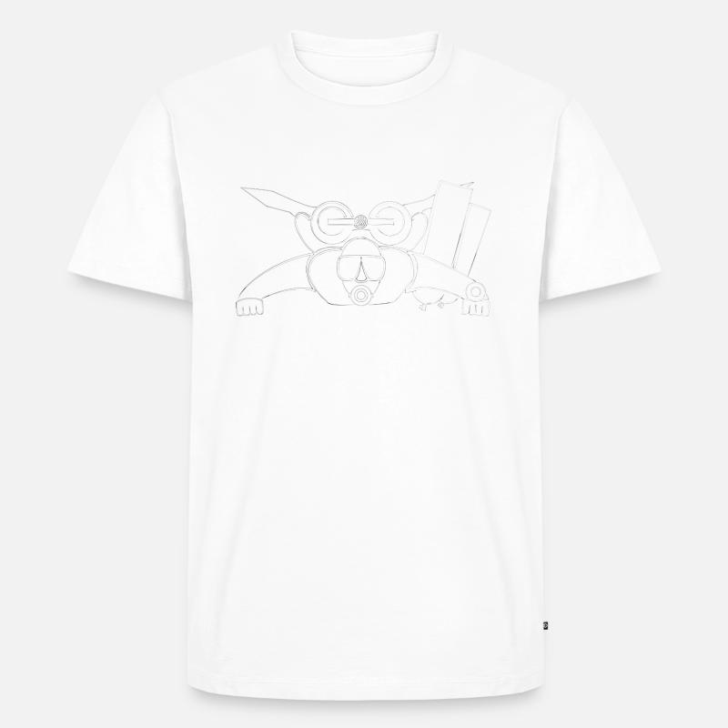 path25 - Männer Premium Bio T-Shirt - Weiß