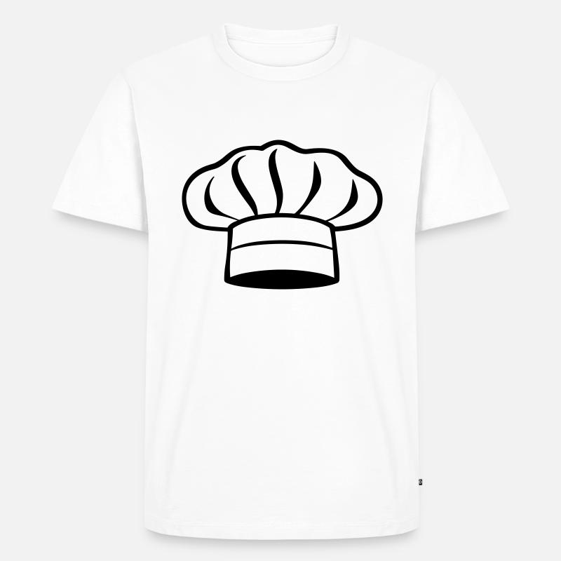 Küchenchef - Männer Premium Bio T-Shirt - Weiß