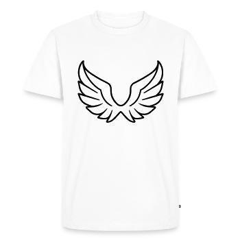 Ailes d'ange - T-shirt Premium bio Homme - blanc - Devant - Nico (187cm)