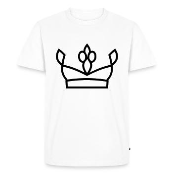 diadème - T-shirt Premium bio Homme - blanc - Devant - Nico (187cm)