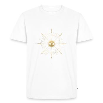 Tarot card occult astrology gothic esoteric - Men's Premium Organic T-Shirt - white - Front - Nico (187cm)