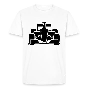 Voiture de course - T-shirt Premium bio Homme - blanc - Devant - Nico (187cm)