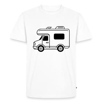 Motorhome - Men's Premium Organic T-Shirt - white - Front - Nico (187cm)