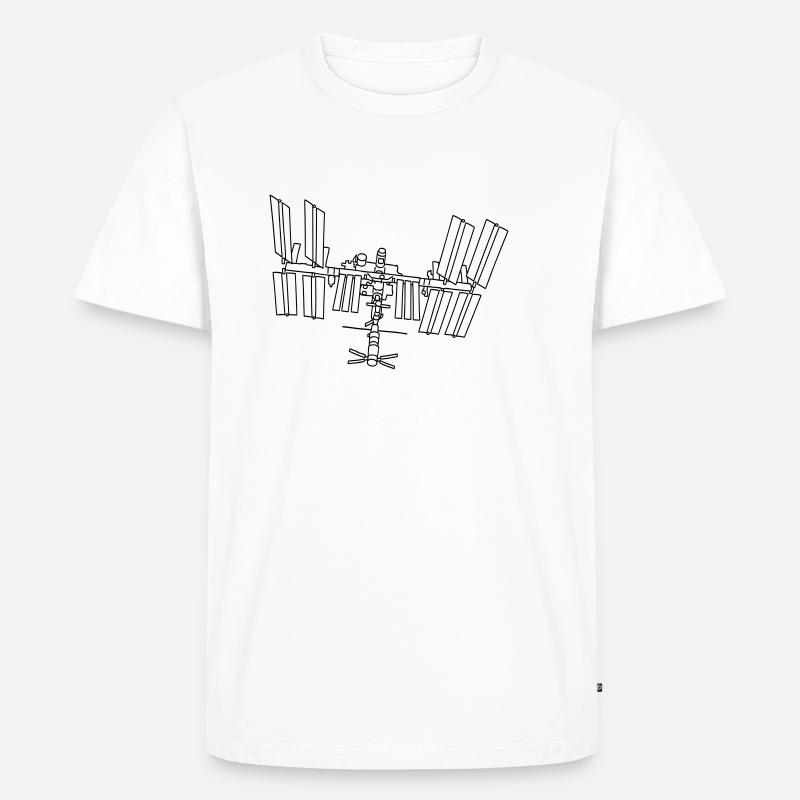 Raumstation ISS - Männer Premium Bio T-Shirt - Weiß